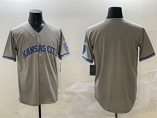 Kansas City Royals Blank Gray 2024 Away Limited Stitched Baseball Jersey - Main View