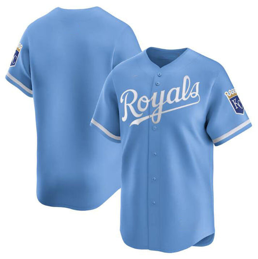 Kansas City Royals Blank Light Blue 2024 Alternate Limited Stitched Baseball Jersey - Main View