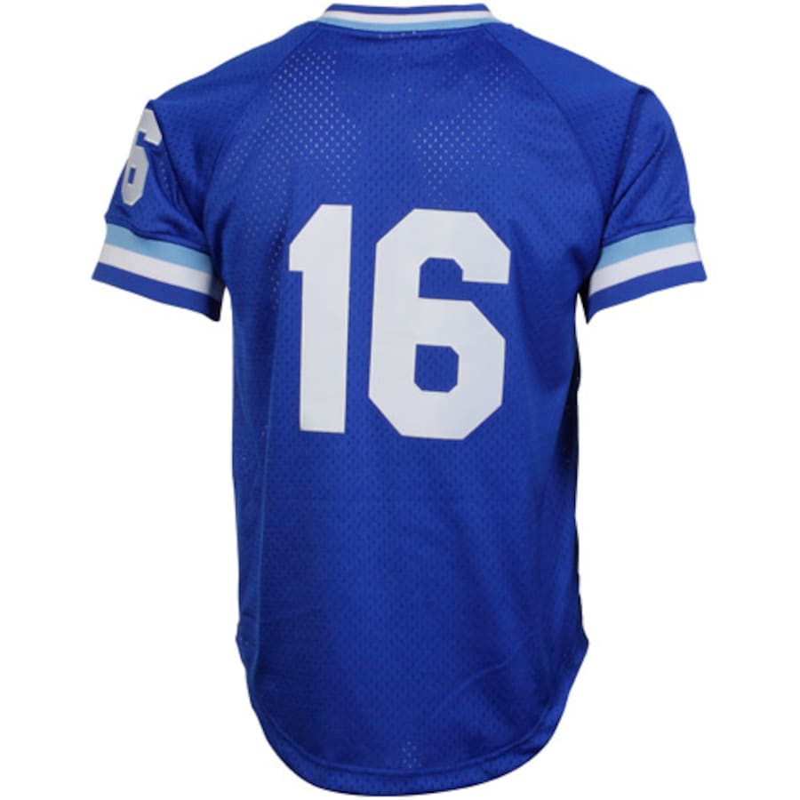 Kansas City Royals #16 Bo Jackson Mitchell & Ness Royal 1989 Authentic Cooperstown Collection Batting Mesh Practice Jersey Baseball Jerseys - Main View