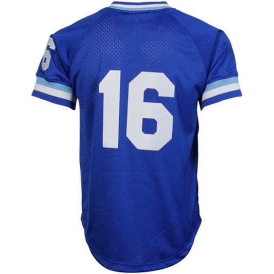 Kansas City Royals #16 Bo Jackson Mitchell & Ness Royal 1989 Authentic Cooperstown Collection Batting Mesh Practice Jersey Baseball Jerseys - Main View