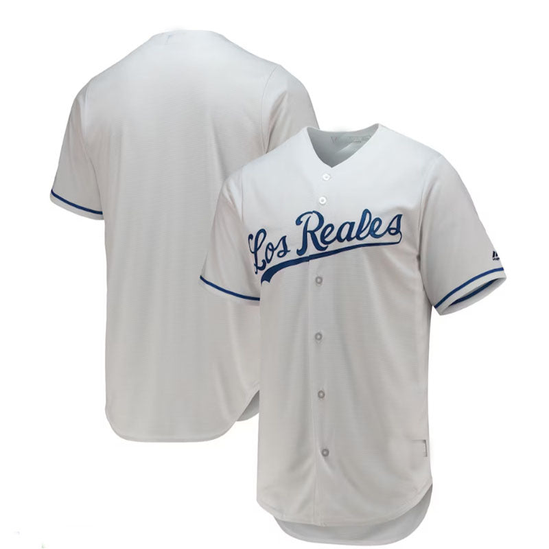 Kansas City Royals Majestic Team Official Jersey - White Baseball Jerseys - Main View