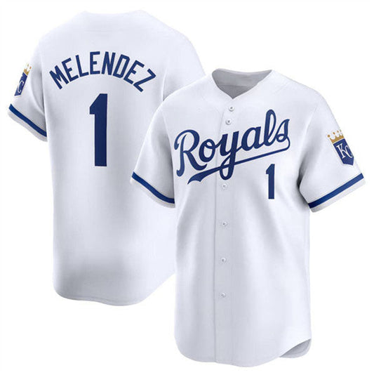 Kansas City Royals #1 MJ Melendez White 2024 Home Limited Stitched Baseball Jersey - Main View