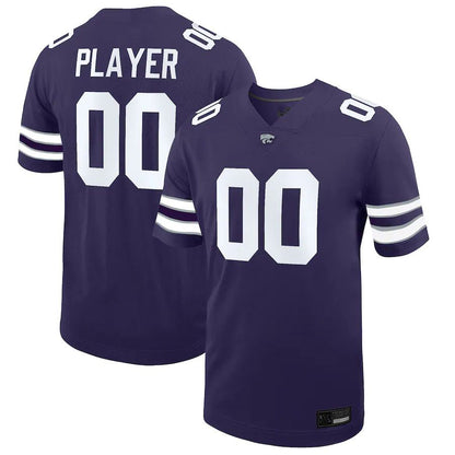 Custom K.State Wildcats Pick-A-Player NIL Replica Football Jersey Purple American Stitched College Jerseys - Main View