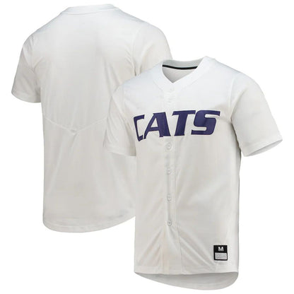 K.State Wildcats Replica Baseball Jersey White Stitched American College Jerseys - Main View