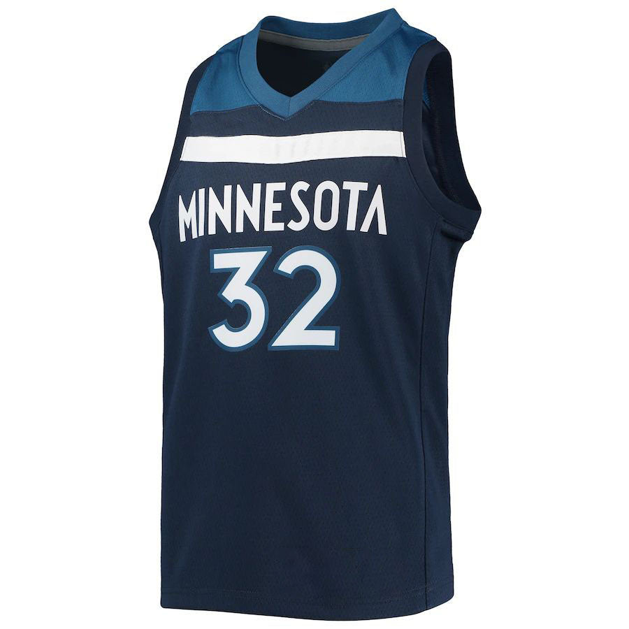 M.Timberwolves #32 Karl-Anthony Towns 2021-22 Diamond Swingman Jersey Navy Stitched American Basketball Jersey view 2