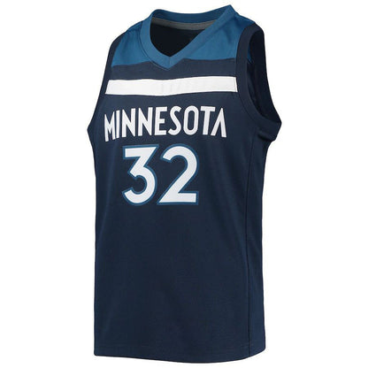 M.Timberwolves #32 Karl-Anthony Towns 2021-22 Diamond Swingman Jersey Navy Stitched American Basketball Jersey view 2