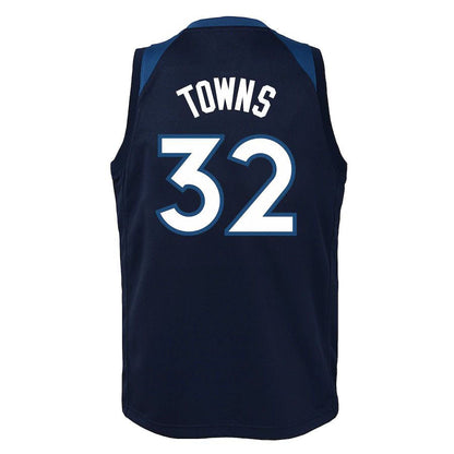 M.Timberwolves #32 Karl-Anthony Towns Swingman Jersey Icon Edition Navy Stitched American Basketball Jersey - Main View