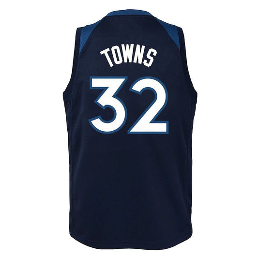 M.Timberwolves #32 Karl-Anthony Towns Swingman Jersey Icon Edition Navy Stitched American Basketball Jersey - Main View
