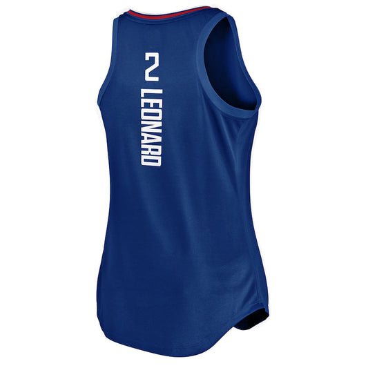LA.Clippers #2 Kawhi Leonard Fanatics Branded Fast Break Player Movement Jersey Tank Top  Royal Stitched American Basketball Jersey - Main View