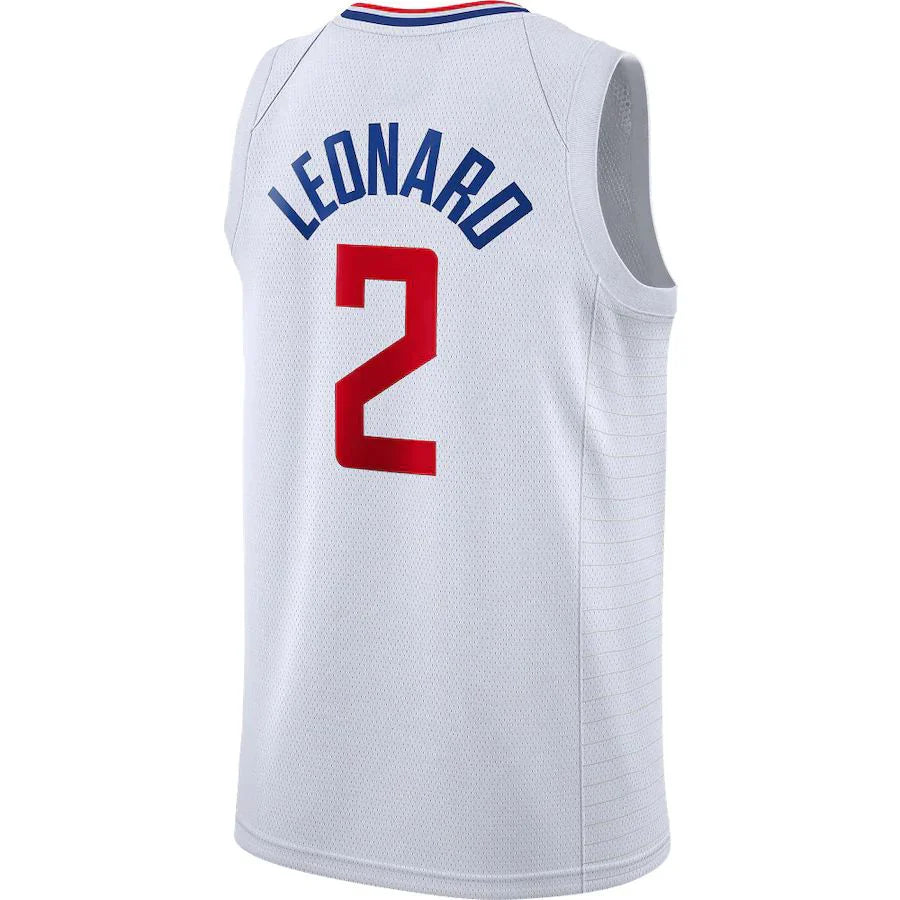 LA.Clippers #2 Kawhi Leonard 2019-2020 Swingman Jersey Association Edition White Stitched American Basketball Jersey - Main View