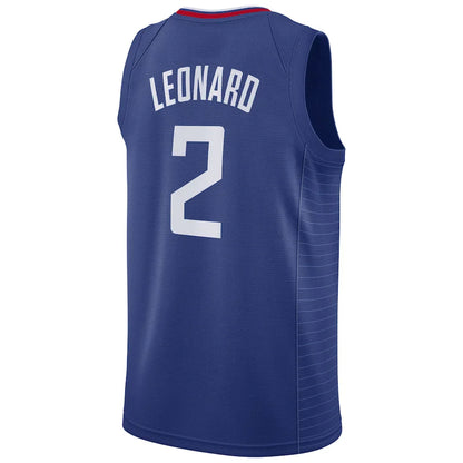 LA.Clippers #2 Kawhi Leonard 2019-20 Swingman Jersey Icon Edition Royal Stitched American Basketball Jersey - Main View