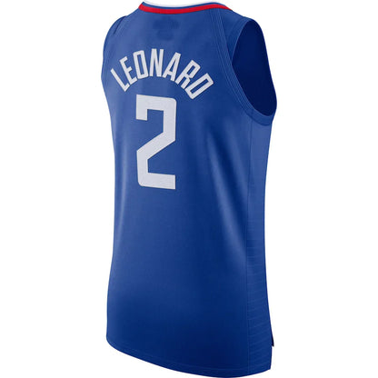 LA.Clippers #2 Kawhi Leonard 2020-21 Authentic Jersey  Icon Edition Royal Stitched American Basketball Jersey - Main View