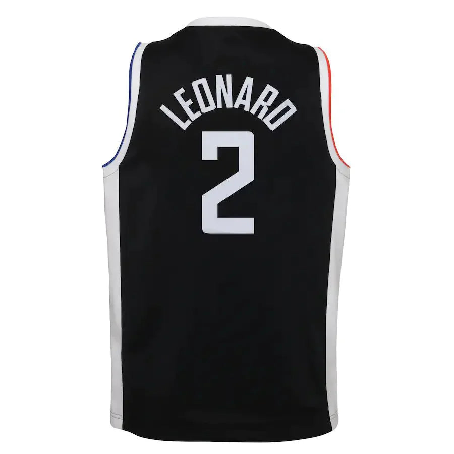 LA.Clippers #2 Kawhi Leonard 2020-21 Swingman Jersey Black Statement Edition Stitched American Basketball Jersey - Main View