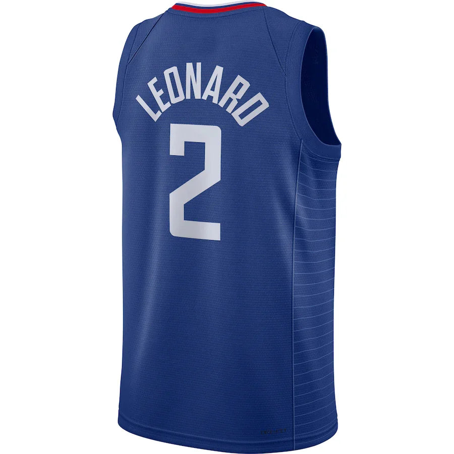 LA.Clippers #2 Kawhi Leonard 2021-22 Diamond Swingman Jersey Icon Edition Royal Stitched American Basketball Jersey - Main View