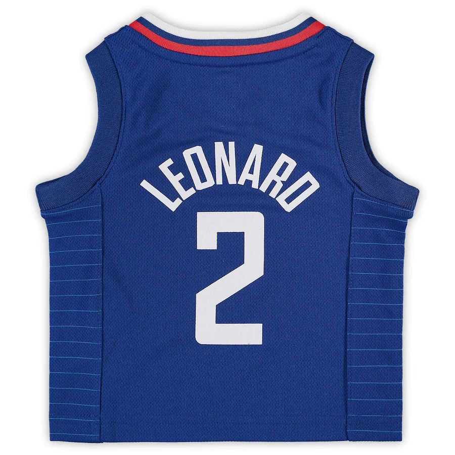 LA.Clippers #2 Kawhi Leonard Infant 2020-21 Jersey Icon Edition Royal Stitched American Basketball Jersey - Main View