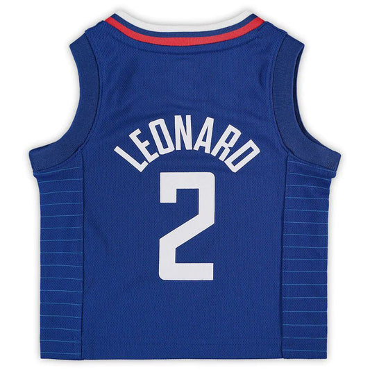 LA.Clippers #2 Kawhi Leonard Infant 2020-21 Jersey Icon Edition Royal Stitched American Basketball Jersey - Main View