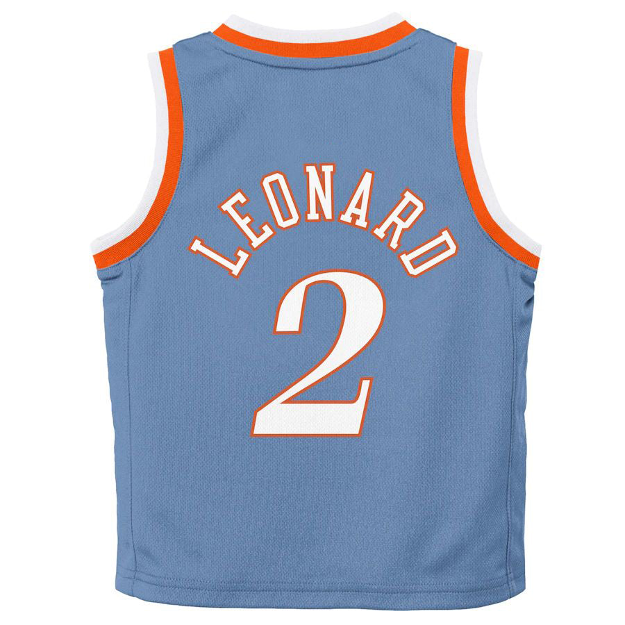 LA.Clippers #2 Kawhi Leonard Infant 2021-22 City Edition Replica Jersey Light Blue Stitched American Basketball Jersey - Main View