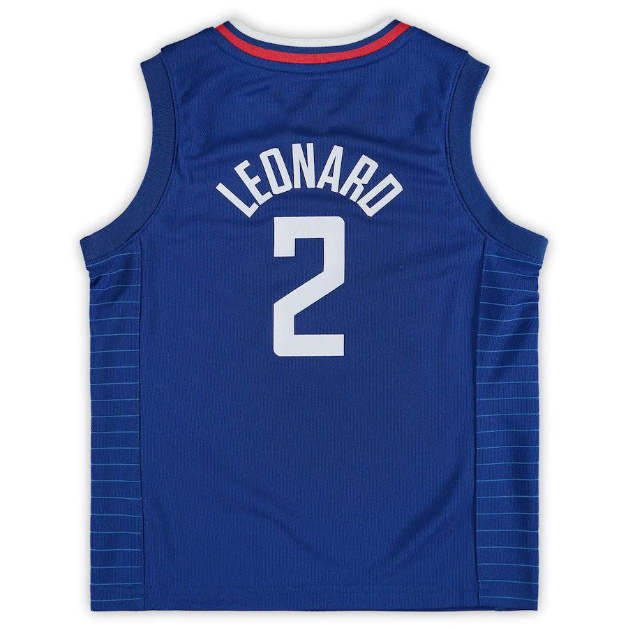 LA.Clippers #2 Kawhi Leonard Preschool 2019-20 Player Jersey Icon Edition Royal Stitched American Basketball Jersey - Main View