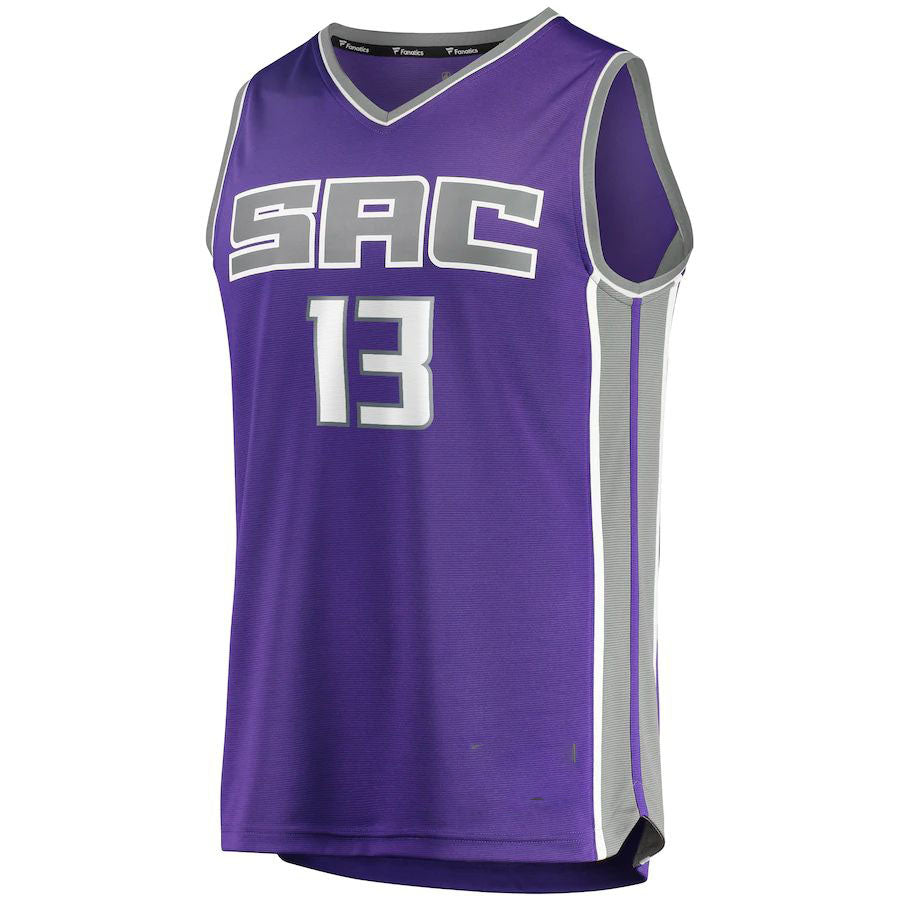 S.Kings #13 Keegan Murray Fanatics Branded Draft First Round Pick Fast Break Replica Player Jersey Icon Edition Purple Stitched American Basketball Jersey - Main View