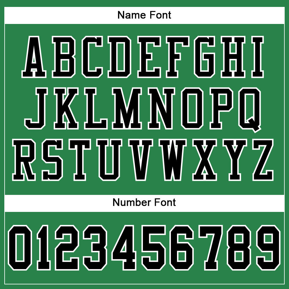 Custom Grass Green Black-White Mesh Authentic Football Jersey view 4