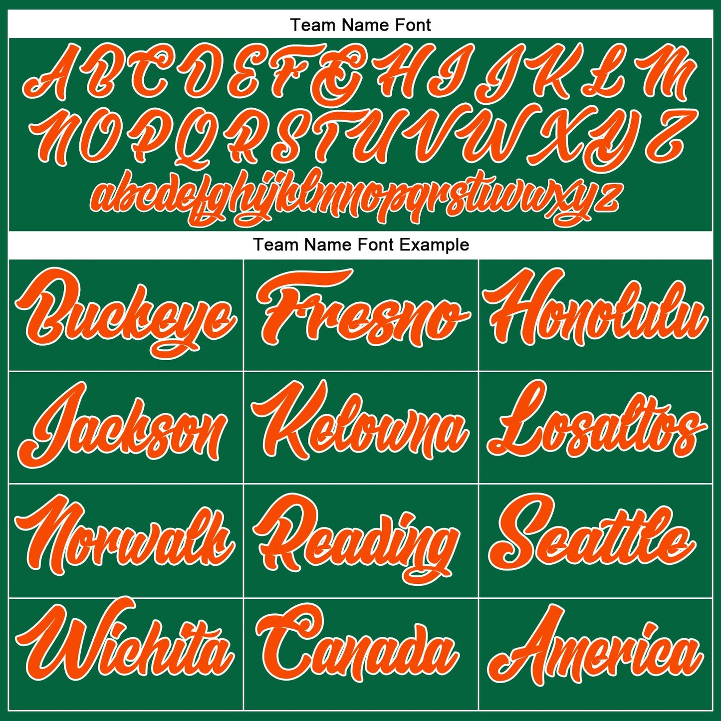 Custom Kelly Green Orange-White Authentic Baseball Jersey view 4