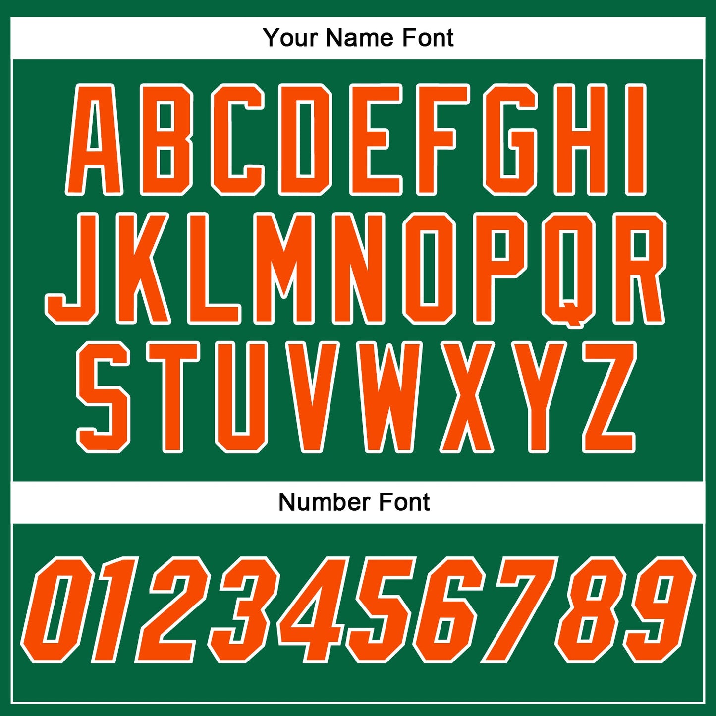 Custom Kelly Green Orange-White Authentic Baseball Jersey view 5