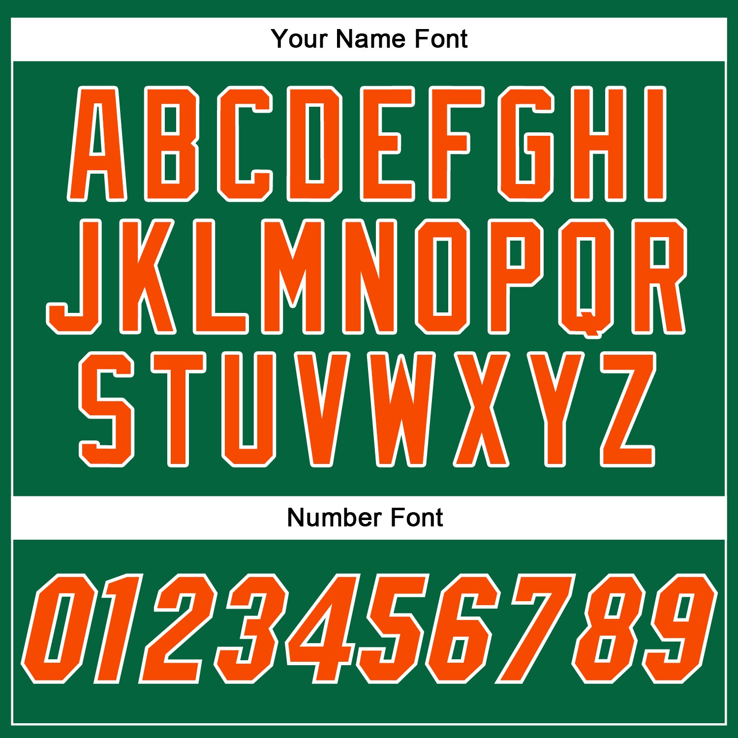 Custom Kelly Green Orange-White Authentic Baseball Jersey view 5