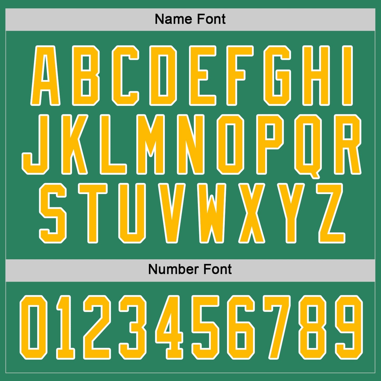 Custom Kelly Green Gold-White Hockey Jersey view 4