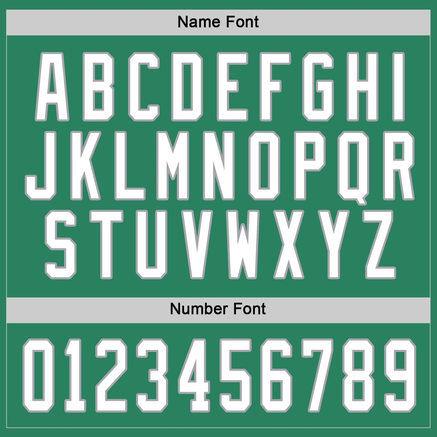 Custom Kelly Green White-Gray Hockey Jersey view 4