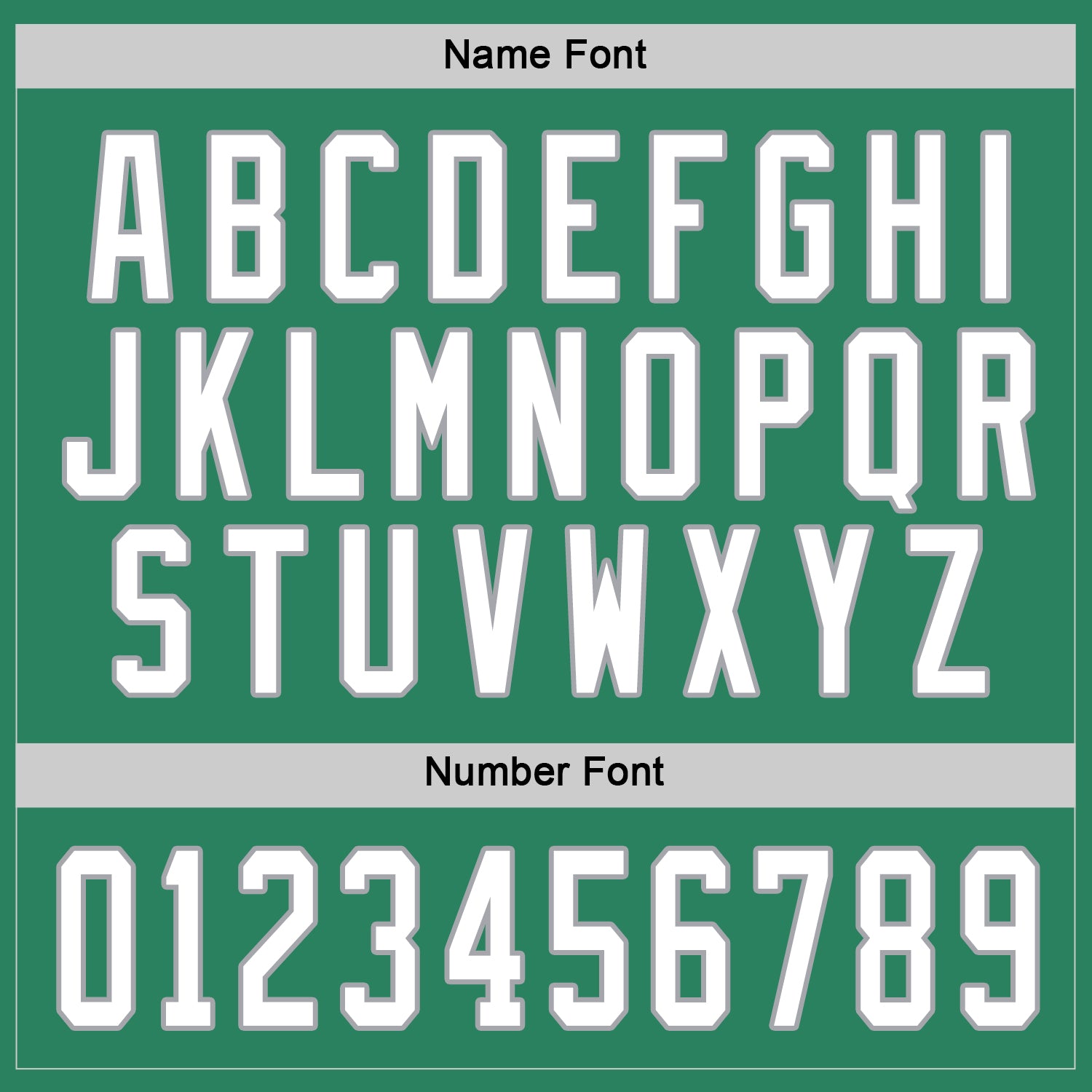 Custom Kelly Green White-Gray Hockey Jersey view 4