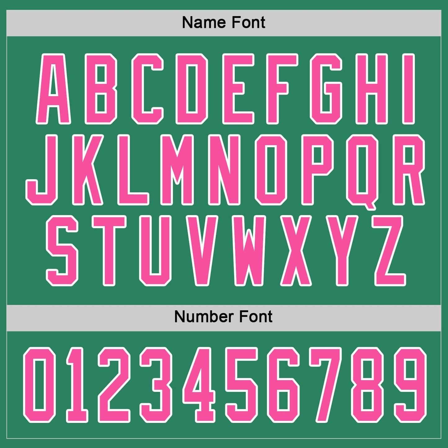 Custom Kelly Green Pink-White Hockey Jersey view 4