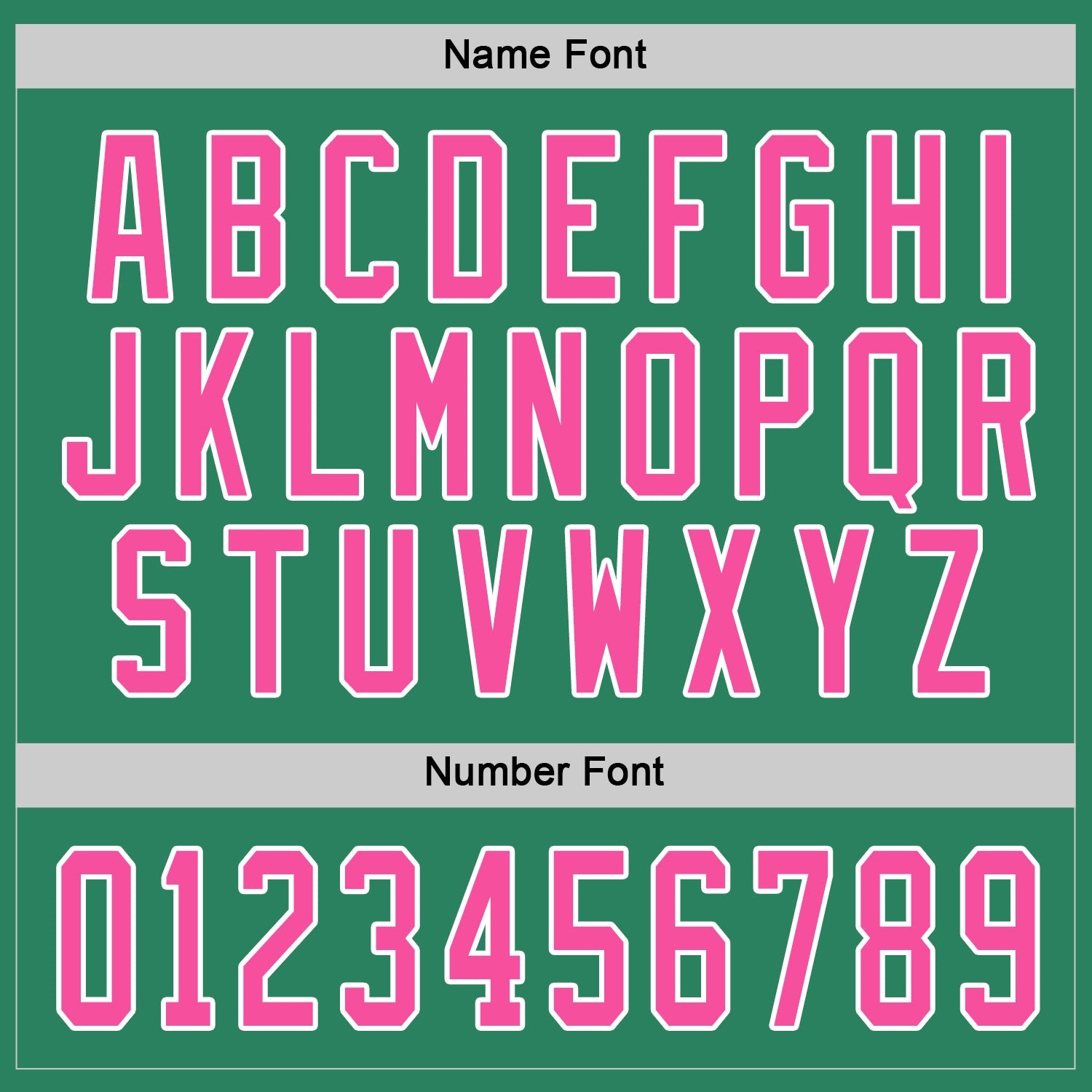 Custom Kelly Green Pink-White Hockey Jersey view 4