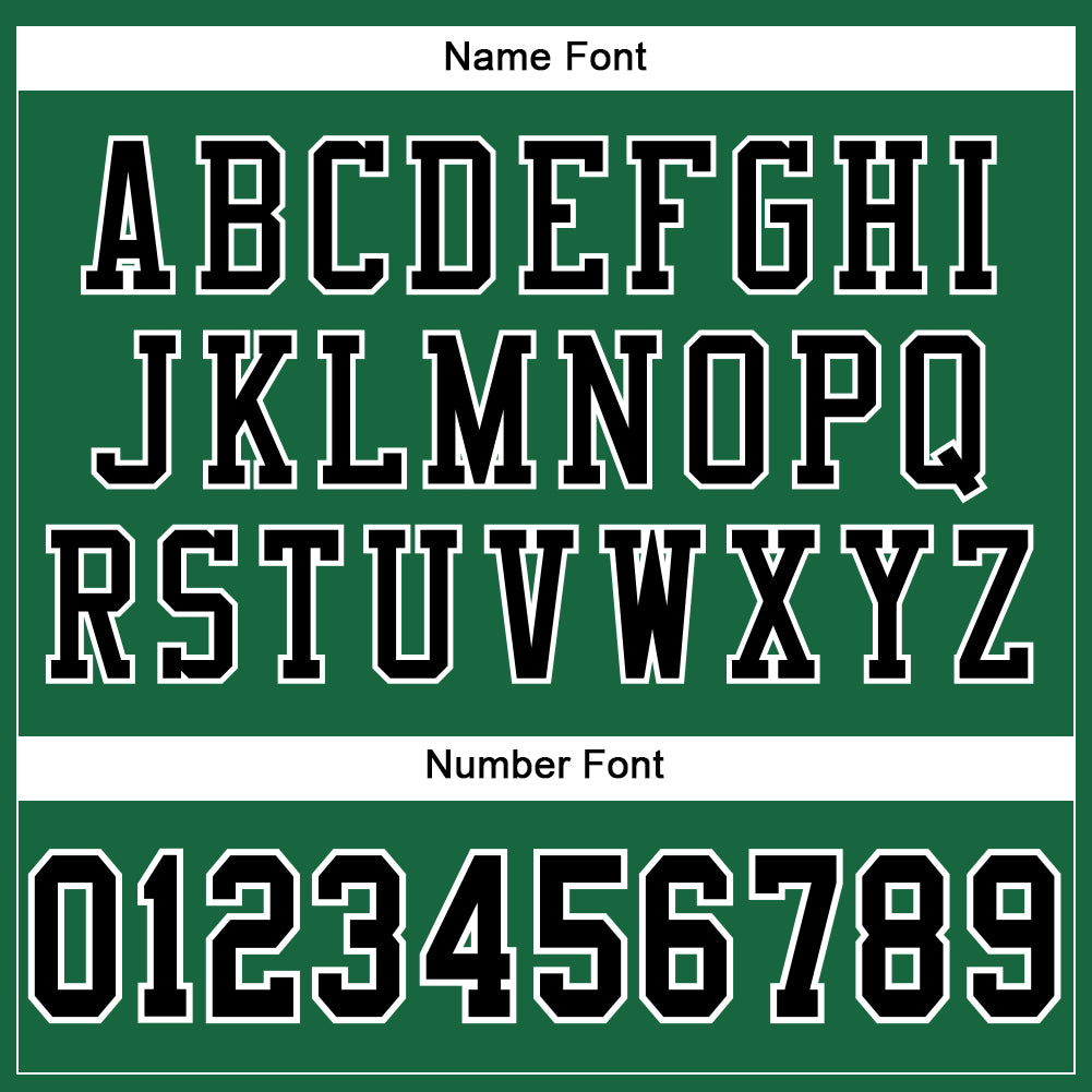 Custom Kelly Green Black-White Mesh Authentic Football Jersey view 4