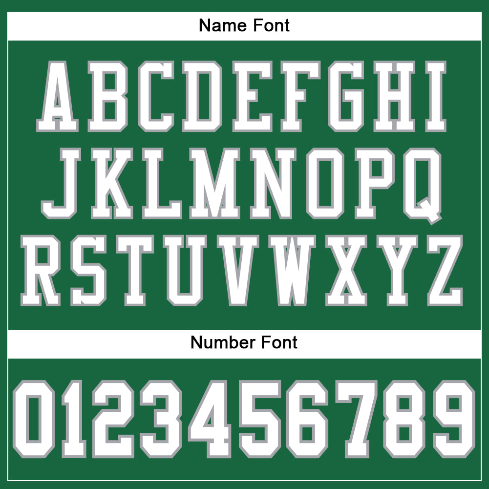 Custom Kelly Green White-Gray Mesh Authentic Football Jersey view 4