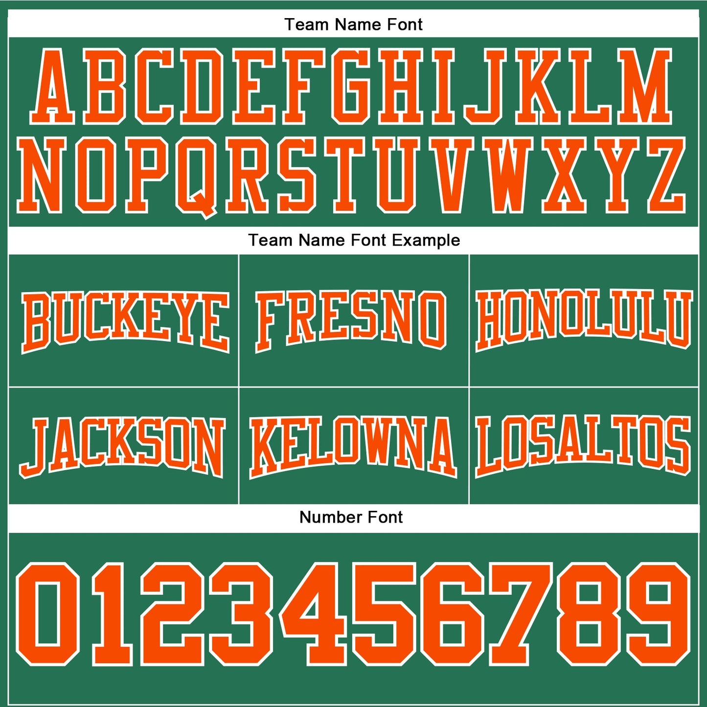 Custom Stitched Kelly Green Orange-White Football Pullover Sweatshirt Hoodie view 3