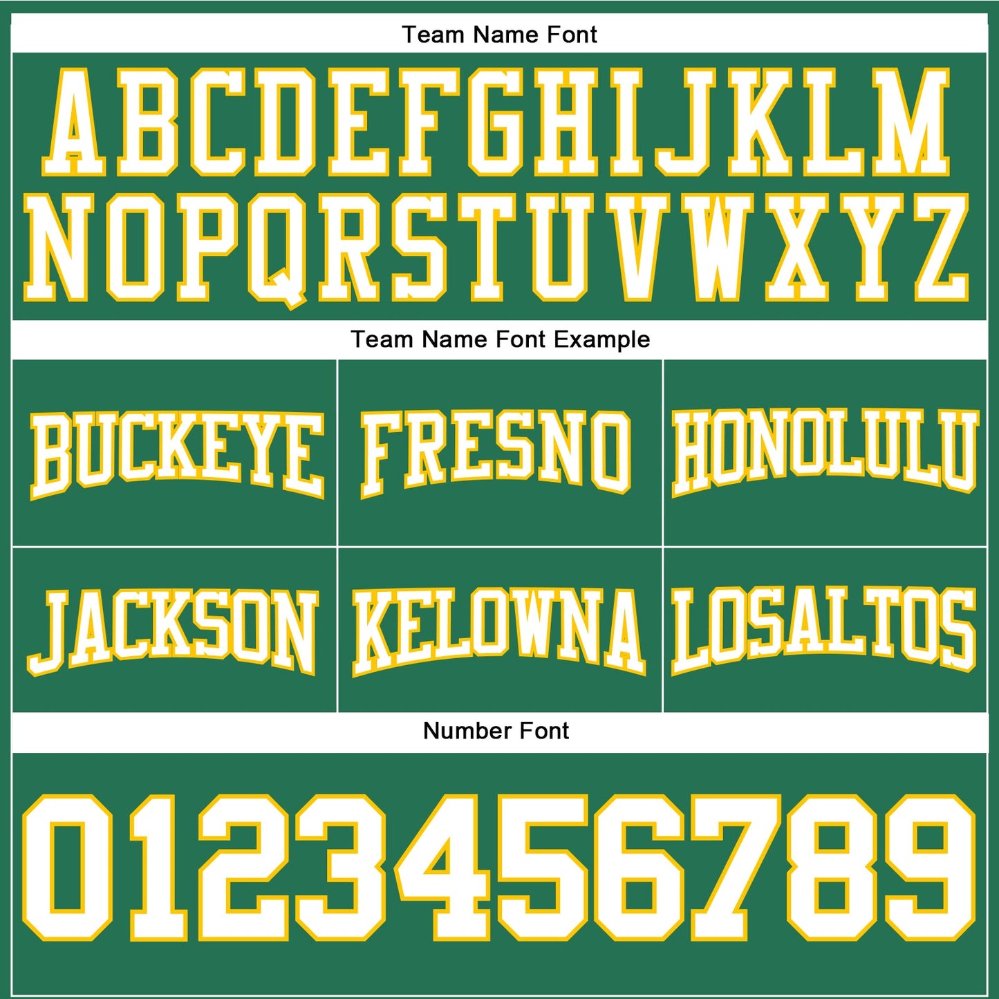 Custom Stitched Kelly Green White-Gold Football Pullover Sweatshirt Hoodie view 3