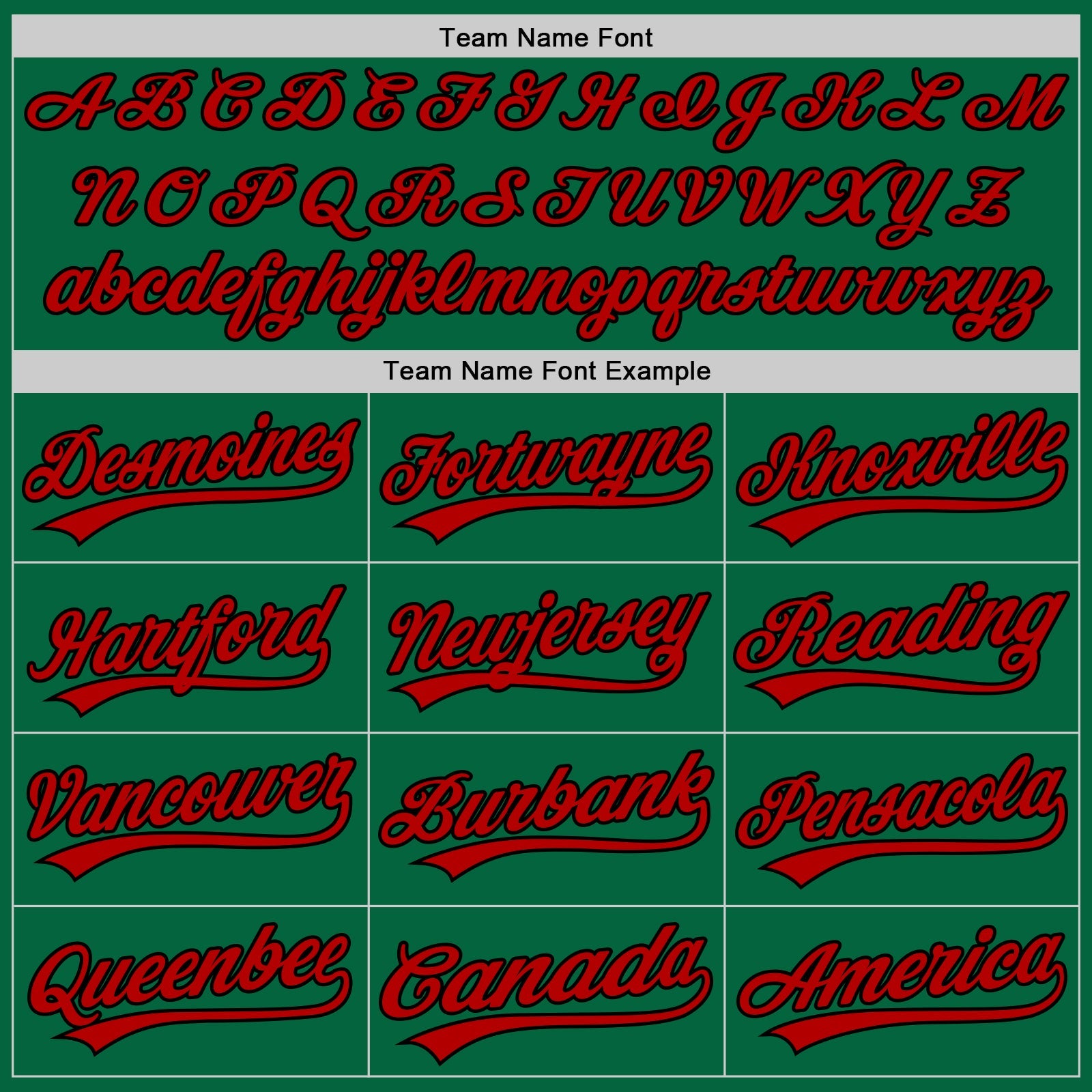 Custom Kelly Green Red-Black Authentic Baseball Jersey view 4