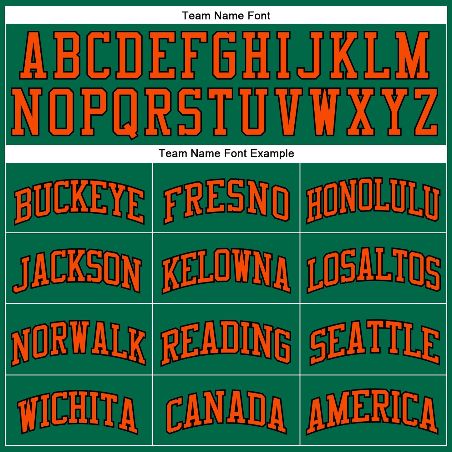 Custom Kelly Green Orange-Black Authentic Throwback Basketball Jersey view 3
