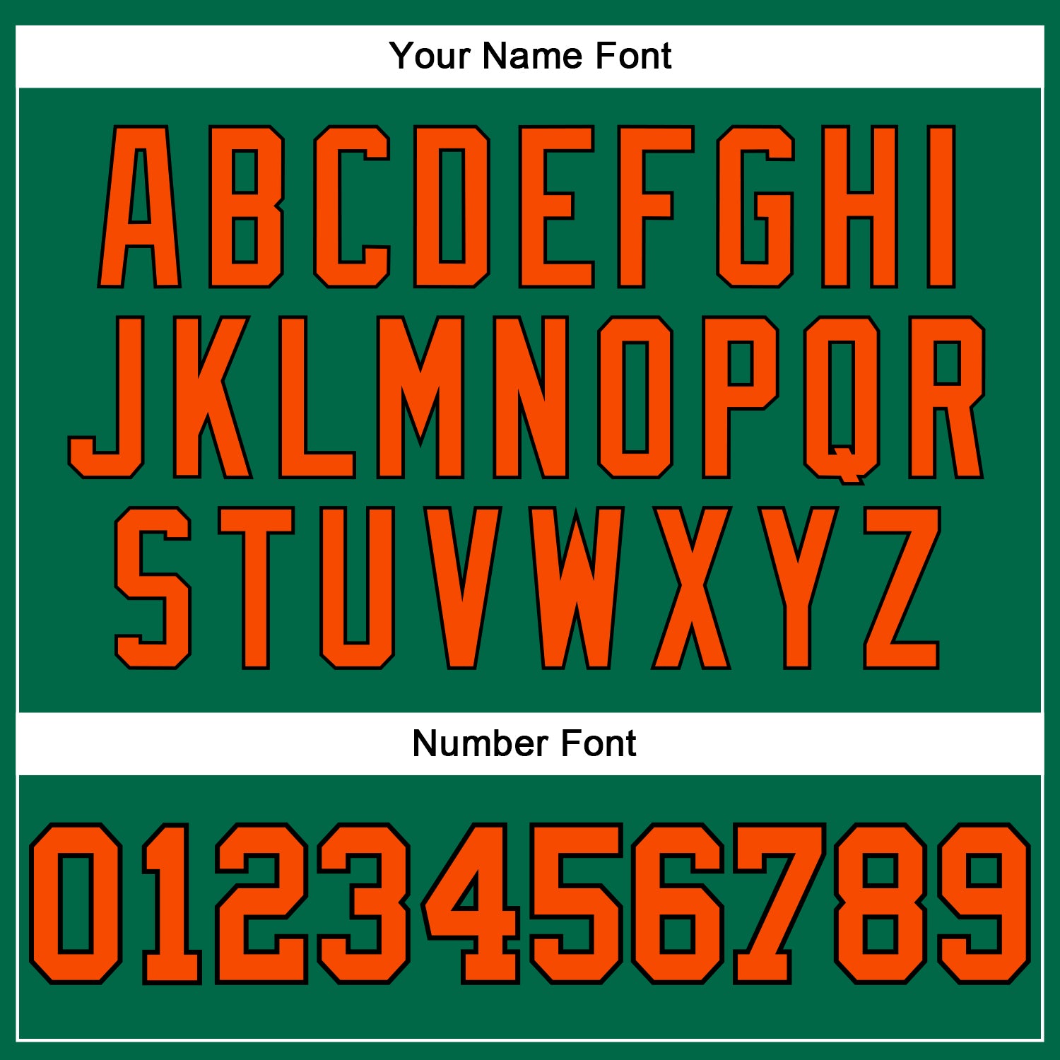 Custom Kelly Green Orange-Black Authentic Throwback Basketball Jersey view 4