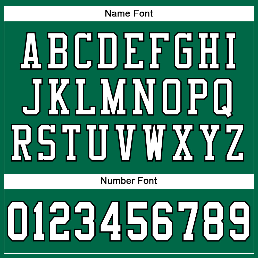 Custom Kelly Green White-Black Mesh Authentic Football Jersey view 4