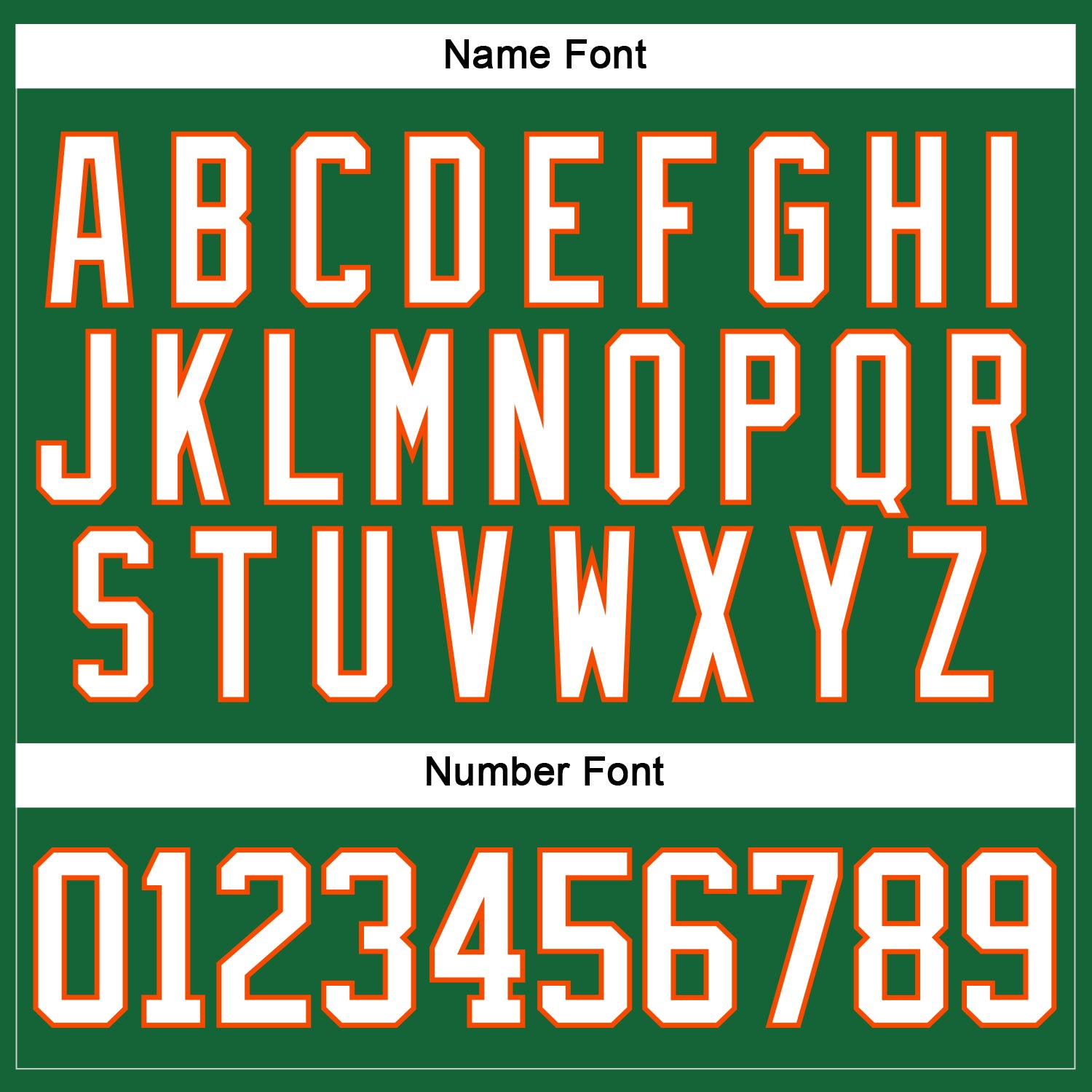 Custom Kelly Green White-Orange Hockey Lace Neck Jersey view 5