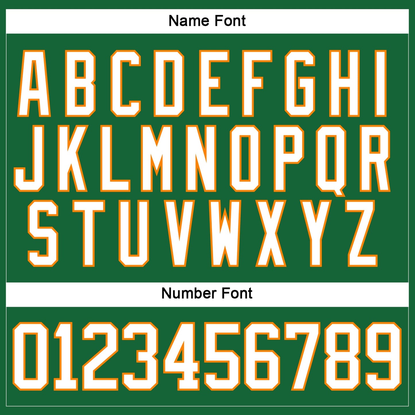Custom Kelly Green White-Bay Orange Hockey Lace Neck Jersey view 5