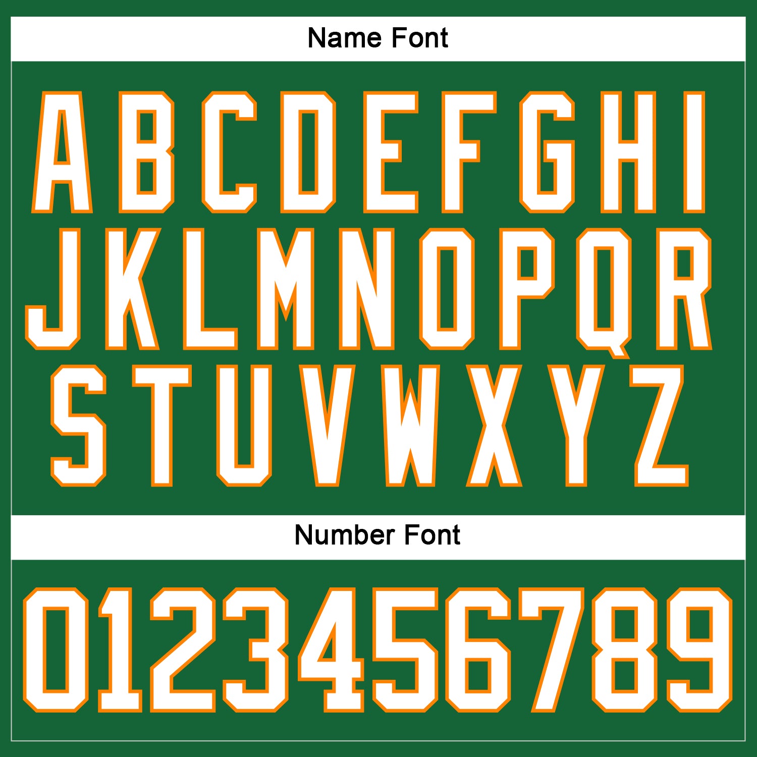 Custom Kelly Green White-Bay Orange Hockey Lace Neck Jersey view 5