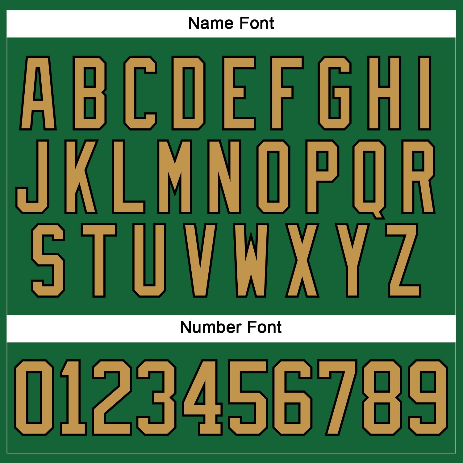 Custom Kelly Green Old Gold-Black Hockey Lace Neck Jersey view 5