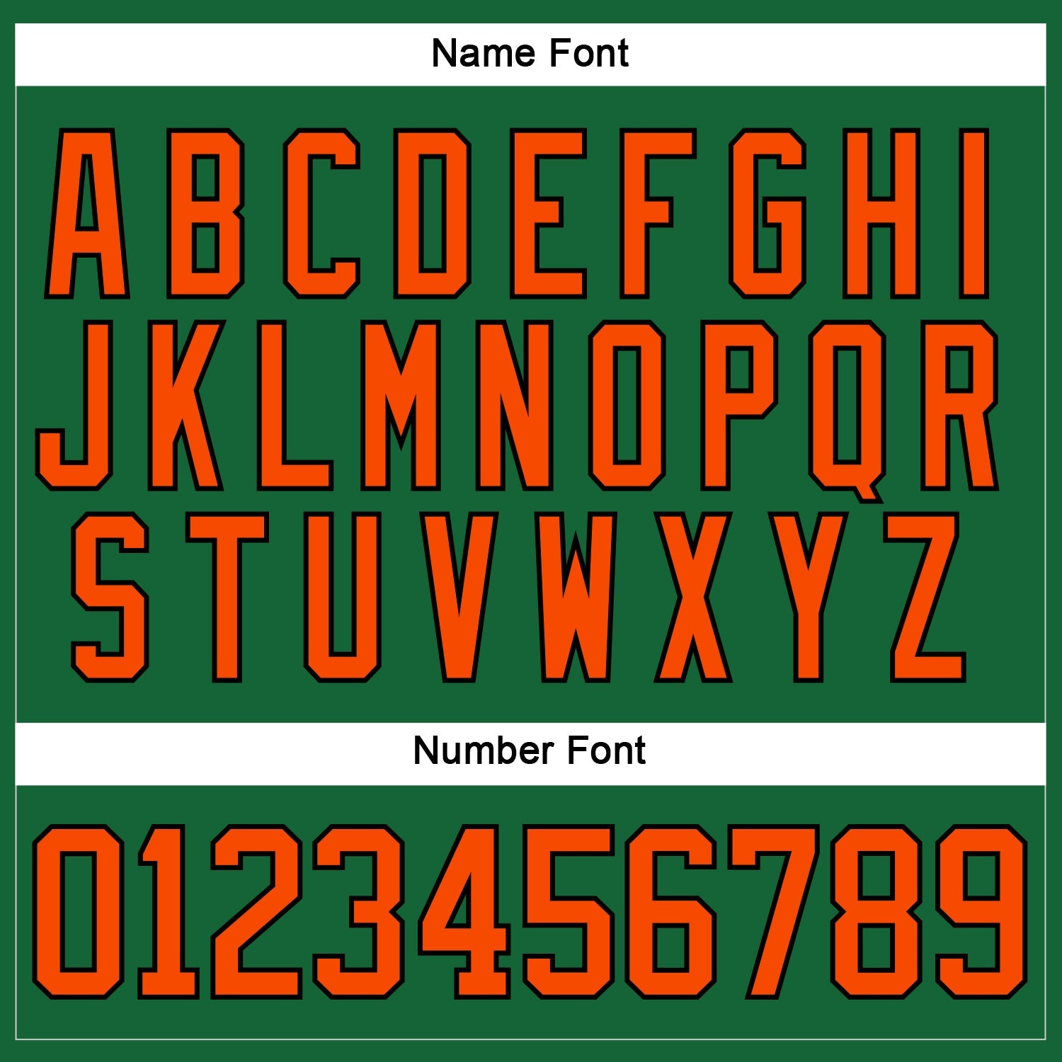 Custom Kelly Green Orange-Black Hockey Lace Neck Jersey view 5