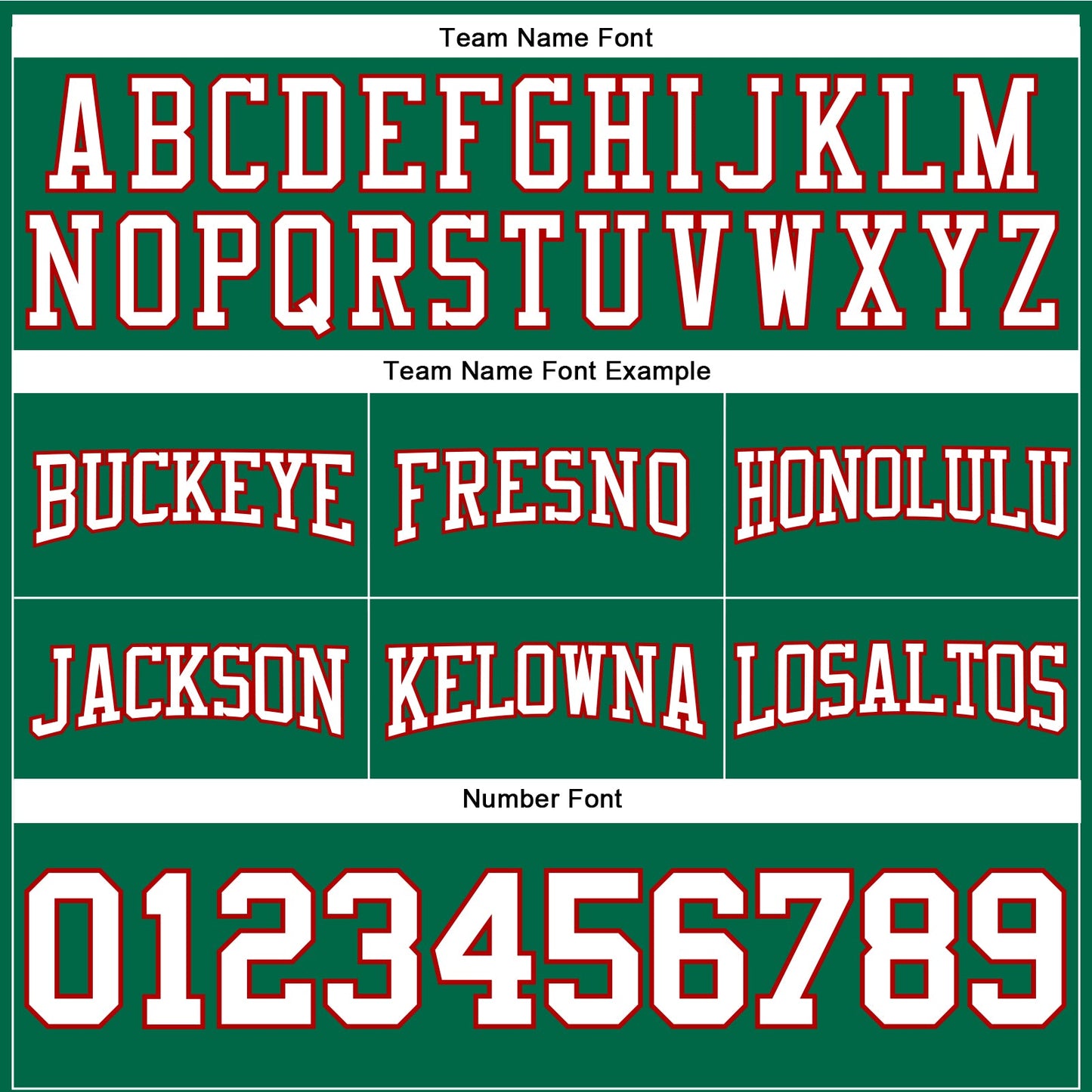 Custom Stitched Kelly Green White-Red Football Pullover Sweatshirt Hoodie view 3
