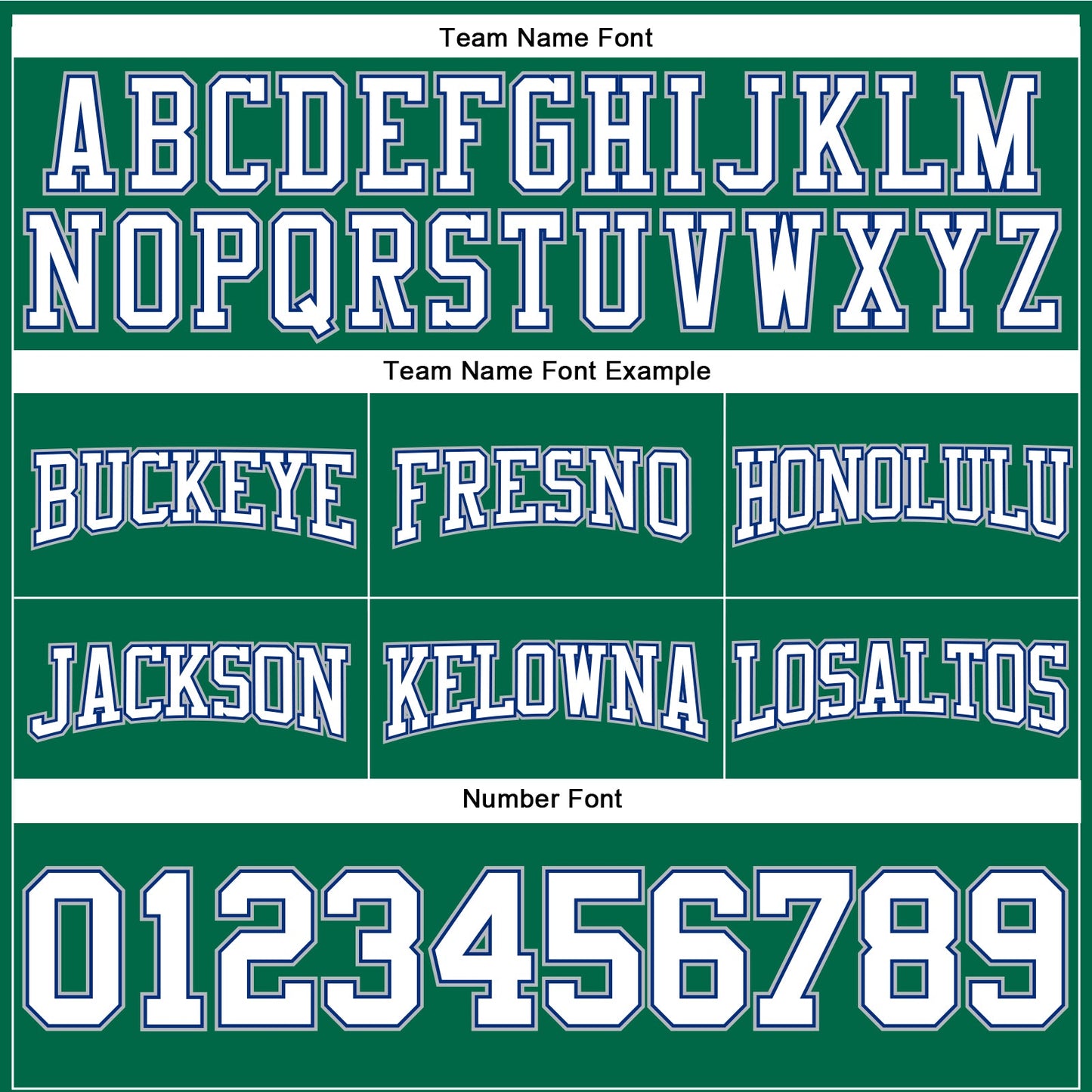 Custom Stitched Kelly Green White Royal-Gray Football Pullover Sweatshirt Hoodie view 3