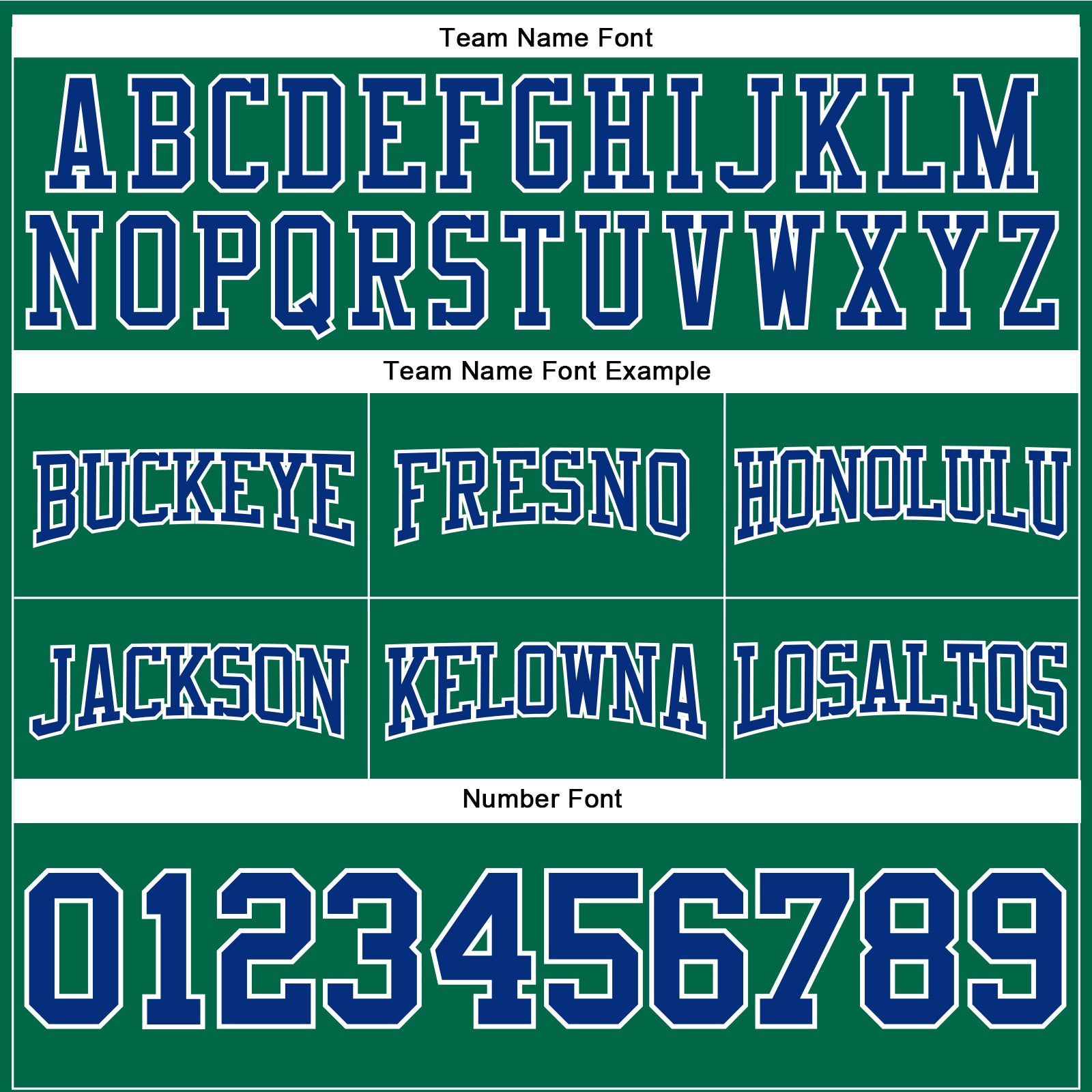 Custom Stitched Kelly Green Royal-White Football Pullover Sweatshirt Hoodie view 3
