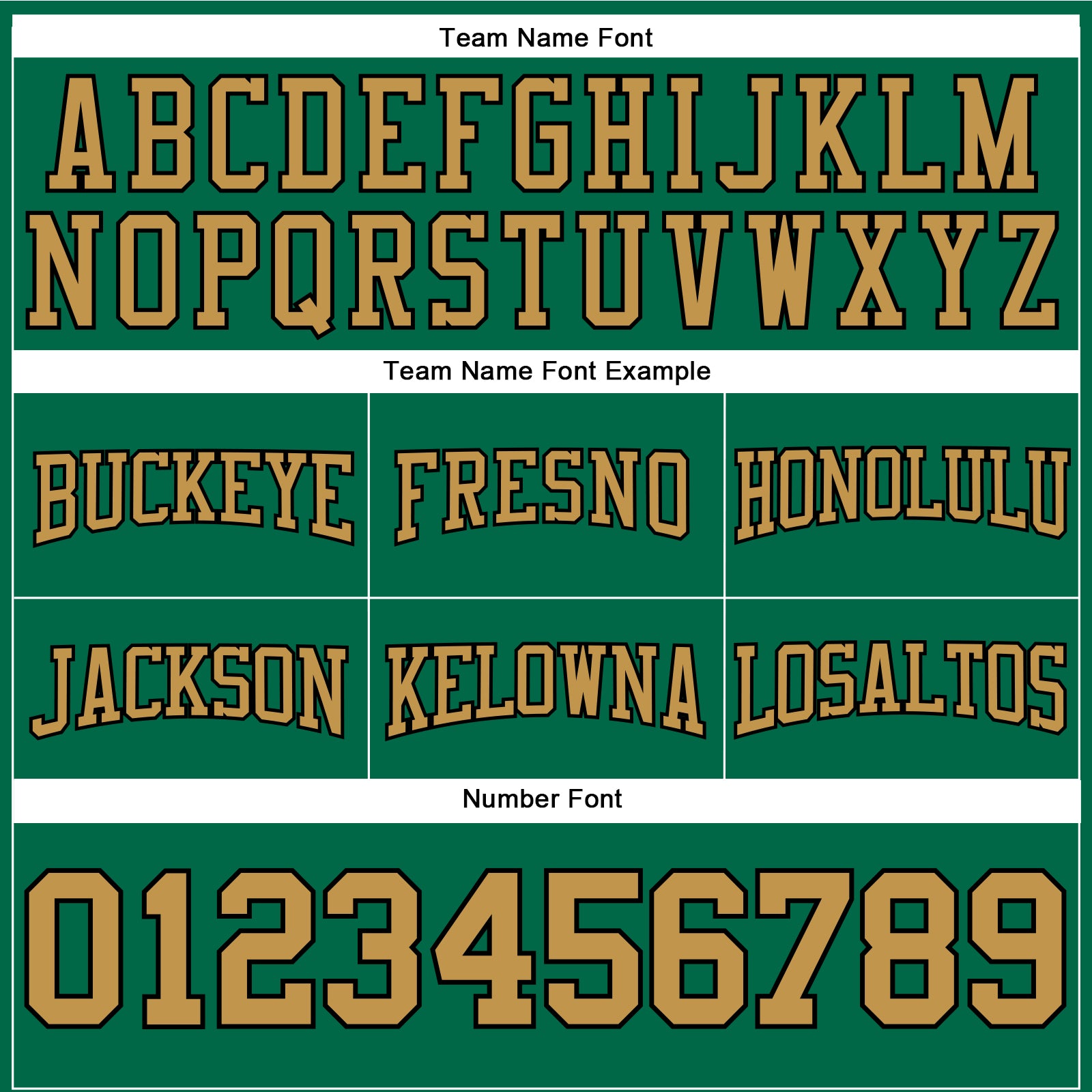 Custom Stitched Kelly Green Old Gold-Black Football Pullover Sweatshirt Hoodie view 3
