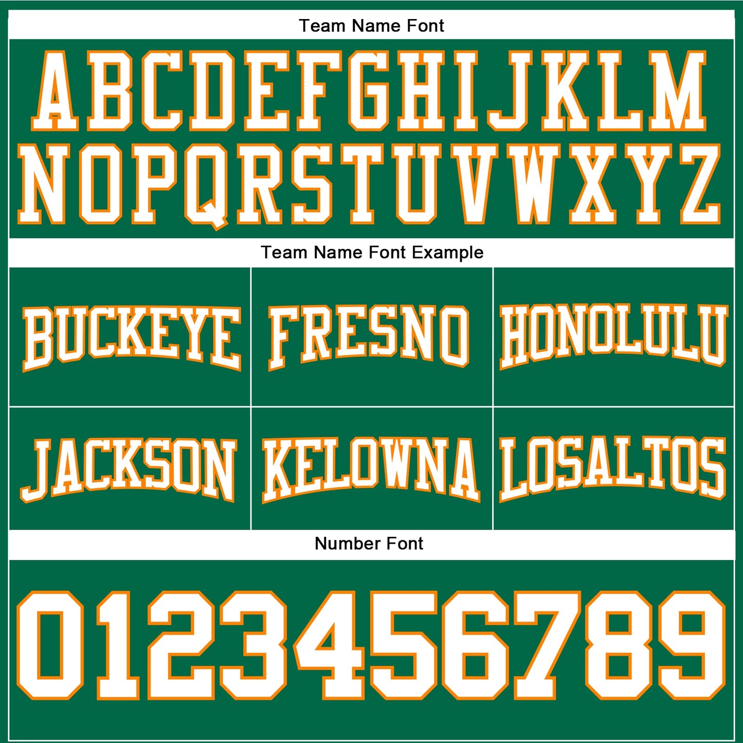 Custom Stitched Kelly Green White-Bay Orange Football Pullover Sweatshirt Hoodie view 3